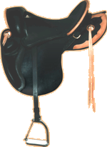 Sattel mit Seitenblatt - Majestät