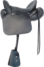Sattel mit Seitenblatt - Für Paso