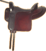 Sattel mit Seitenblatt - Paukensattel