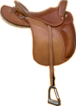 Sattel mit Seitenblatt - Seitenblatt natur