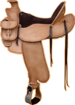 Westernsattel - Old Time mit Tasche